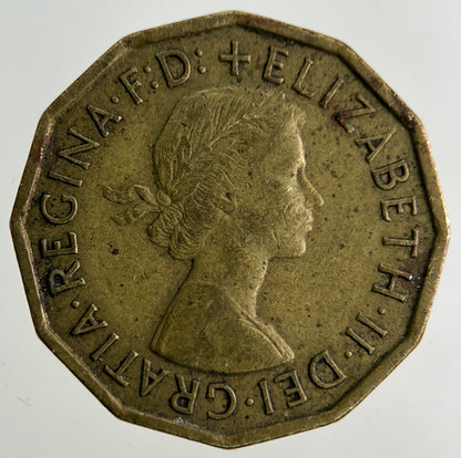 1965 Elizabeth II 2nd Brass Threepence Coin | Fine Collectable Grade