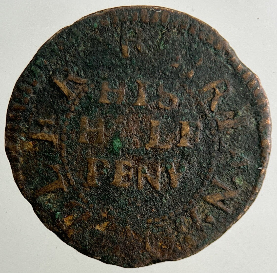 British His Half Peny Anchor Coin | Collectable Grade