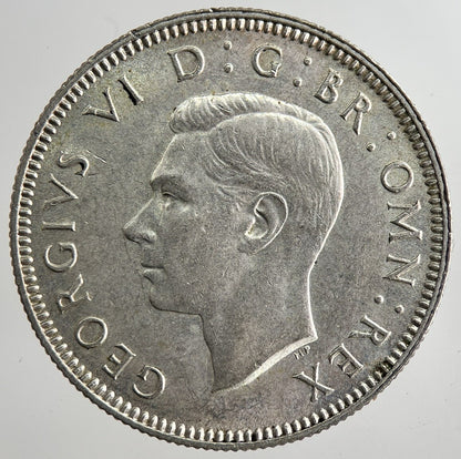 1940 George VI British Shilling Silver Coin | Very Fine Grade | a8351