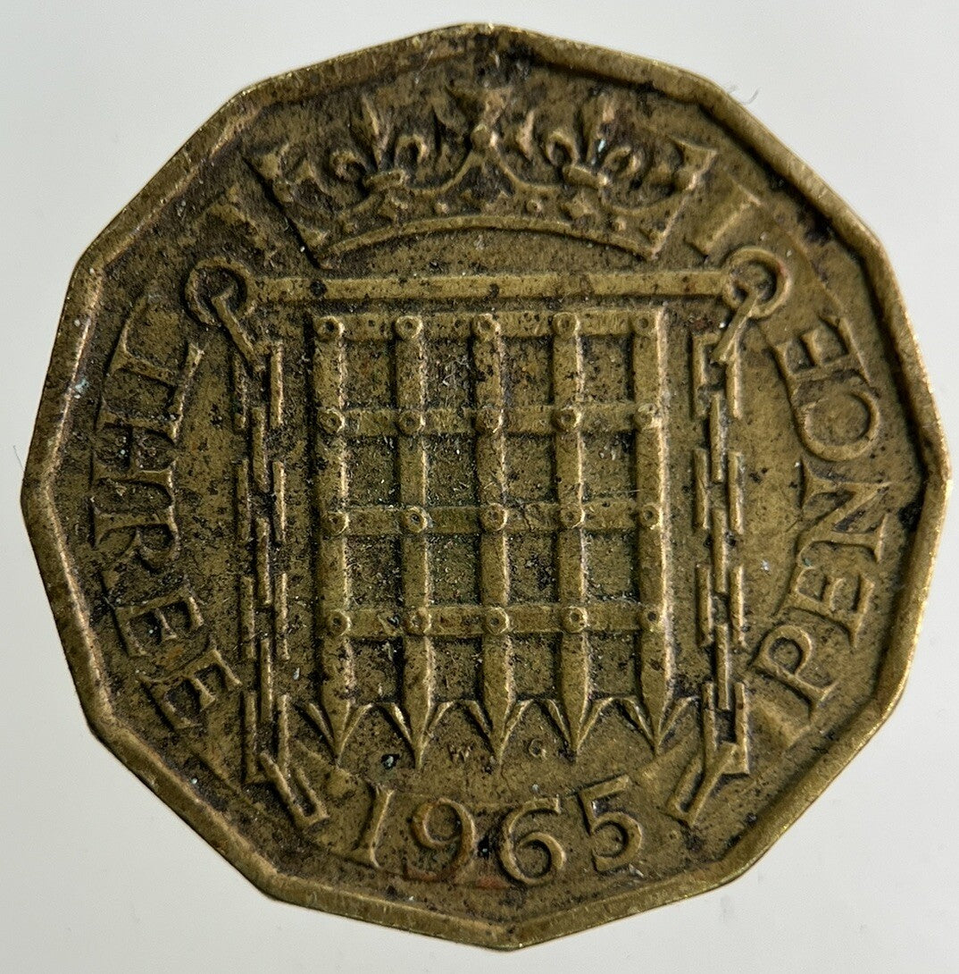 1965 Elizabeth II 2nd Brass Threepence Coin | Fine Collectable Grade