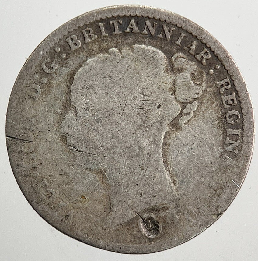 1876 Victoria Threepence Silver Coin | Collectable Grade
