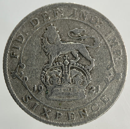 1921 George V Sixpence Silver Coin | Collectable Grade