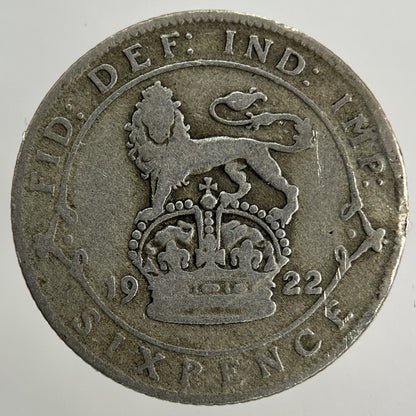 1922 George V Sixpence Silver Coin | Collectable Grade