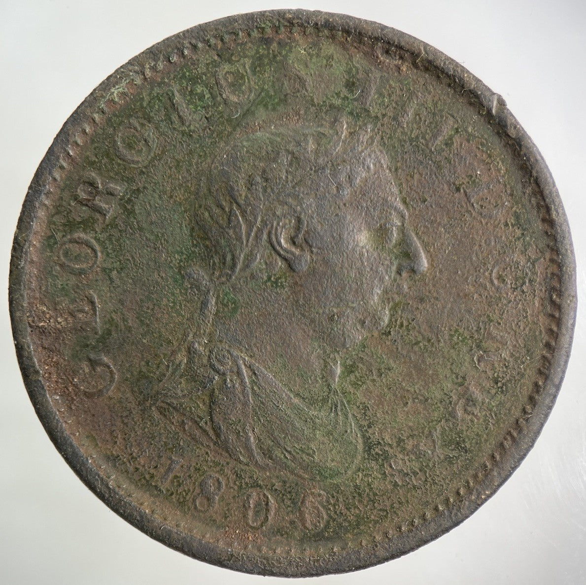 1806 George III 3rd One Penny Coin | Collectable Grade