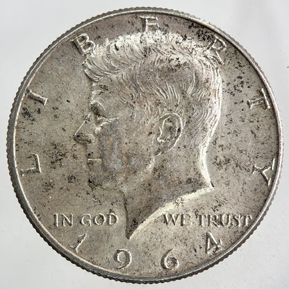 1964 US USA Kennedy Half Dollar Silver Coin | Very High Grade