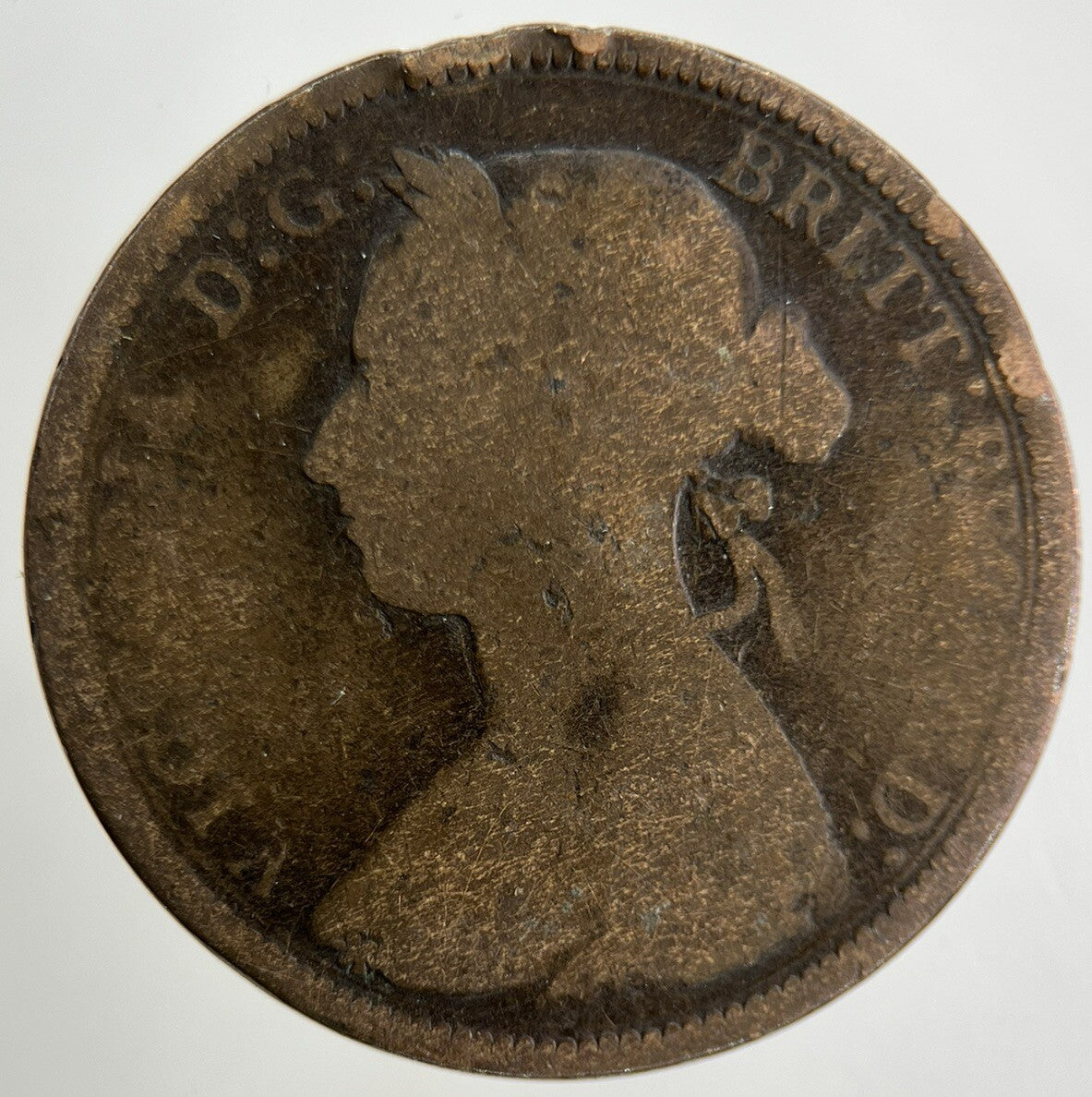 1893 Victoria Half - Penny Coin | Collectable Grade