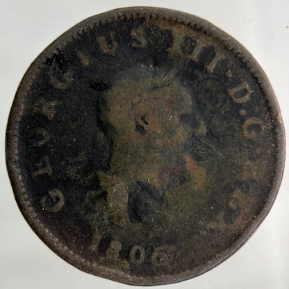 1806 George III 3rd Half - Penny Coin | Fair Grade