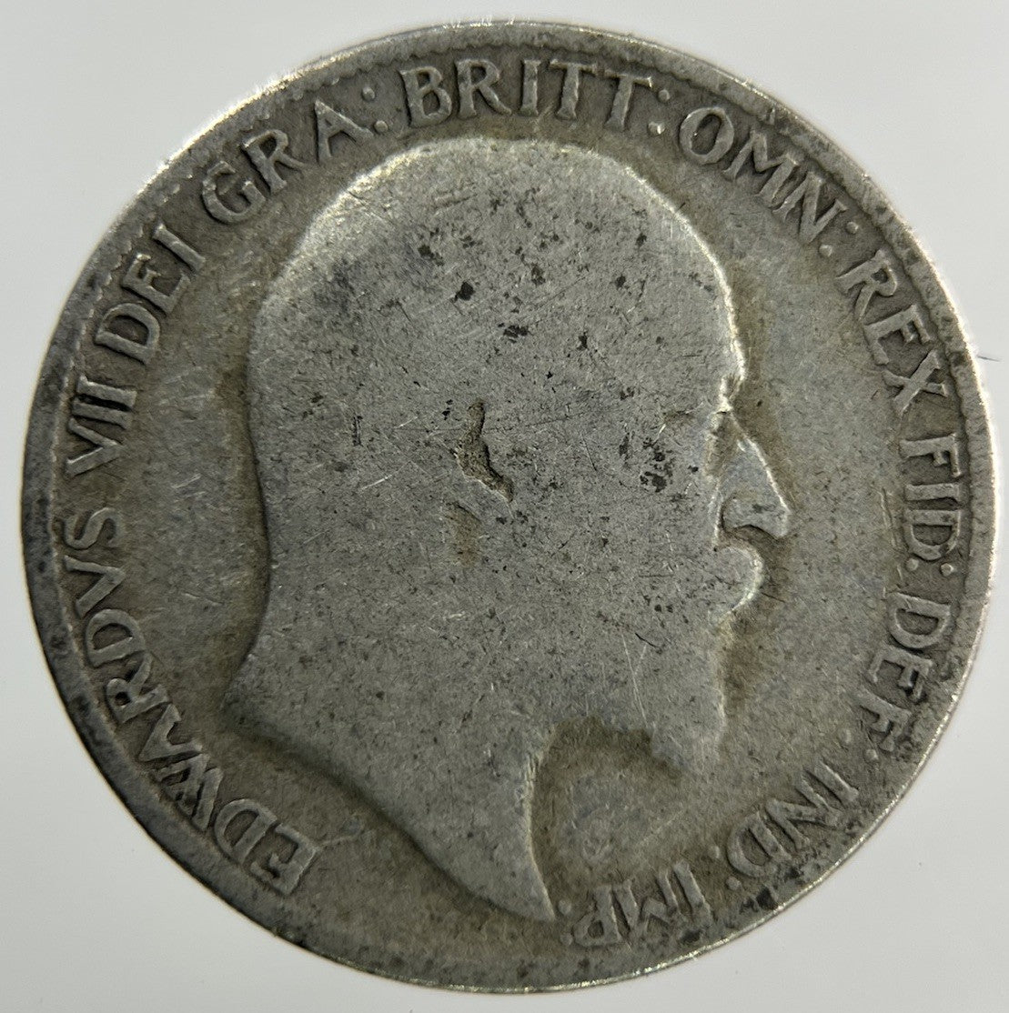 1908 Edward VII Sixpence Silver Coin | Fair Grade