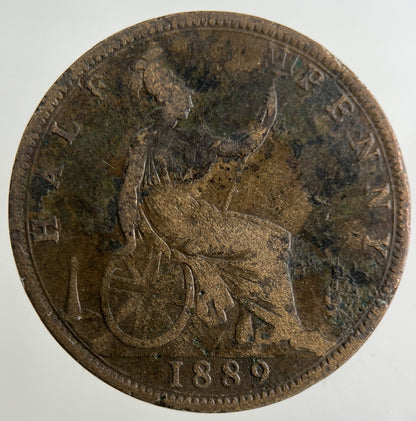 1889 Victoria Half - Penny Coin | Collectable Grade