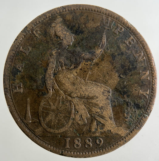 1889 Victoria Half - Penny Coin | Collectable Grade