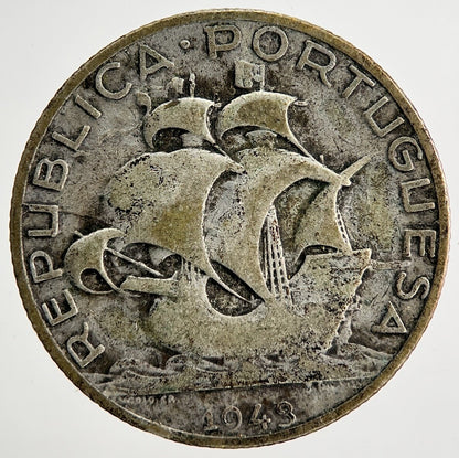 1943 Portugal 2.5 Escudos Silver Coin | Collectable Grade
