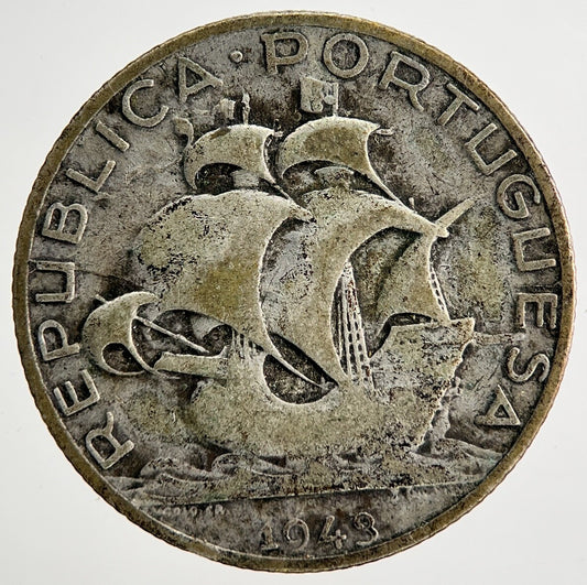 1943 Portugal 2.5 Escudos Silver Coin | Collectable Grade