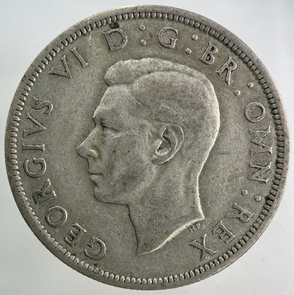 1943 George VI Half - Crown Silver Coin | Fine Collectable Grade