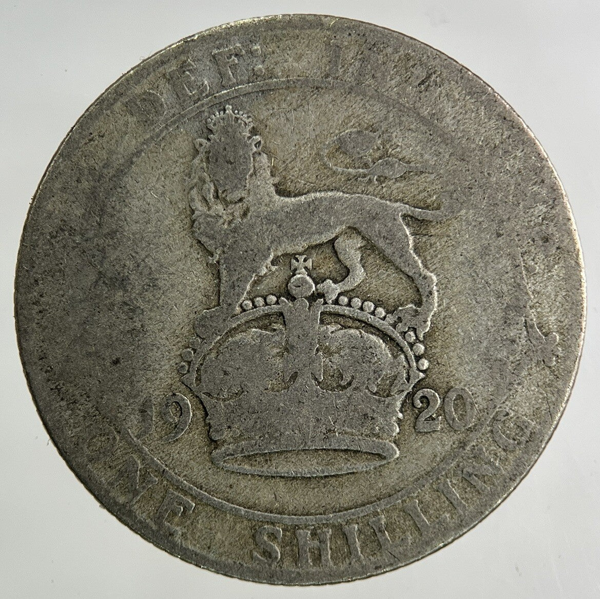 1920 George V Shilling Silver Coin | Fair Grade