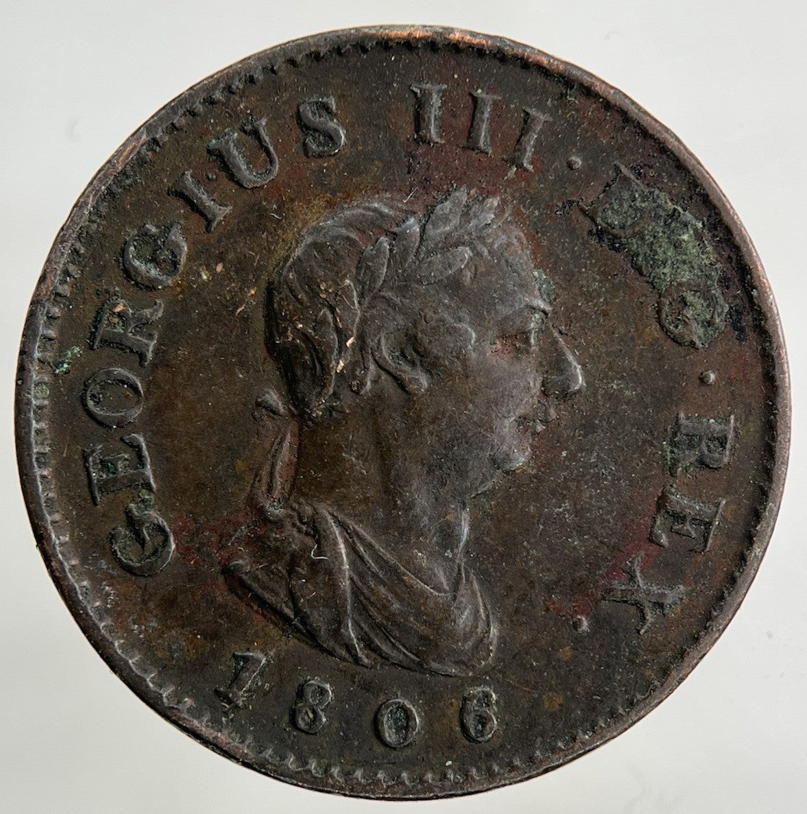 1806 George III 3rd Farthing Coin | Very High Grade
