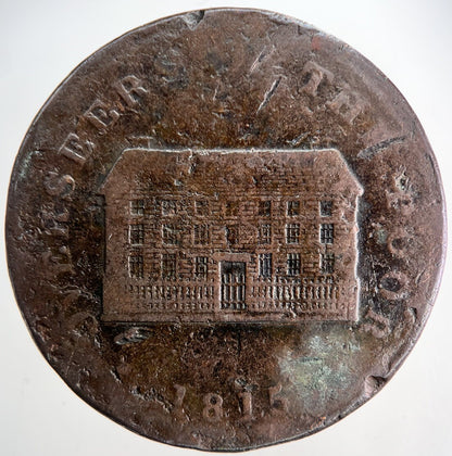 1815 Sheffield One Penny Token Coin | Collectable Grade | a1561