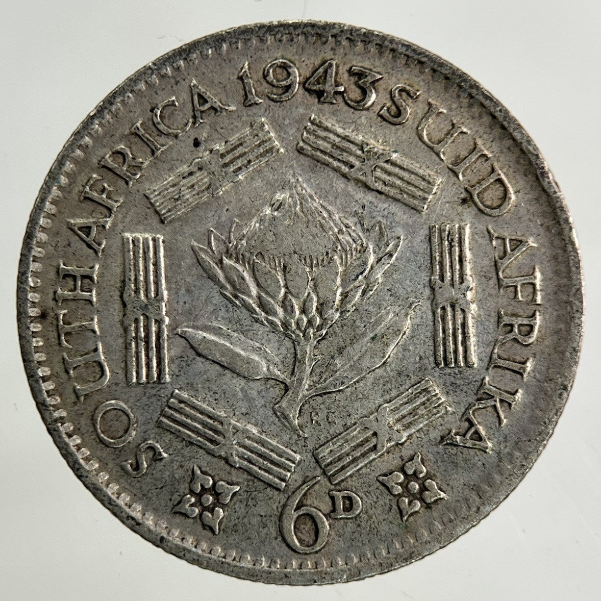 1943 South Africa Sixpence Silver Coin | Collectable Grade