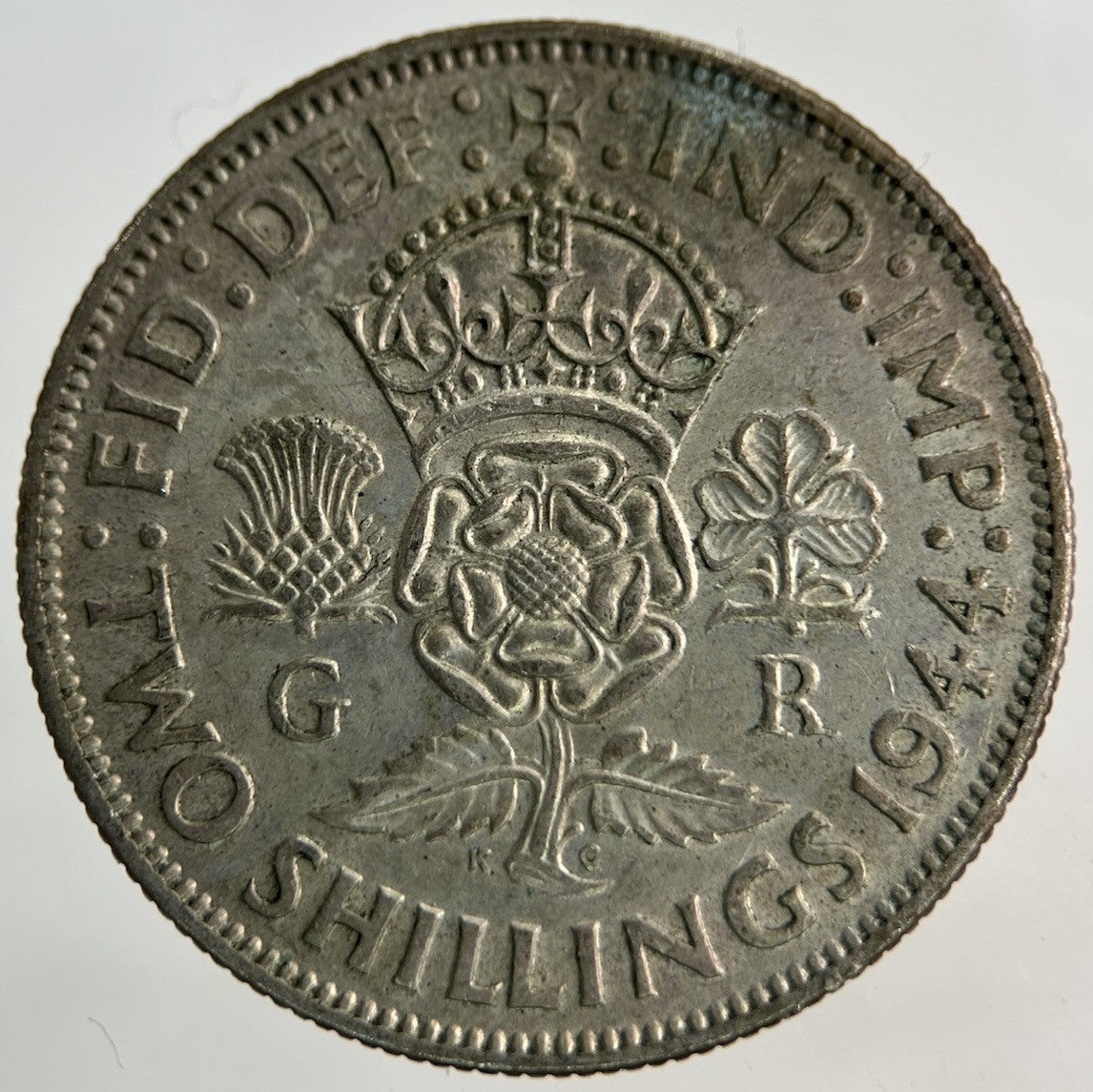 1944 George VI Florin Silver Coin | Very High Grade
