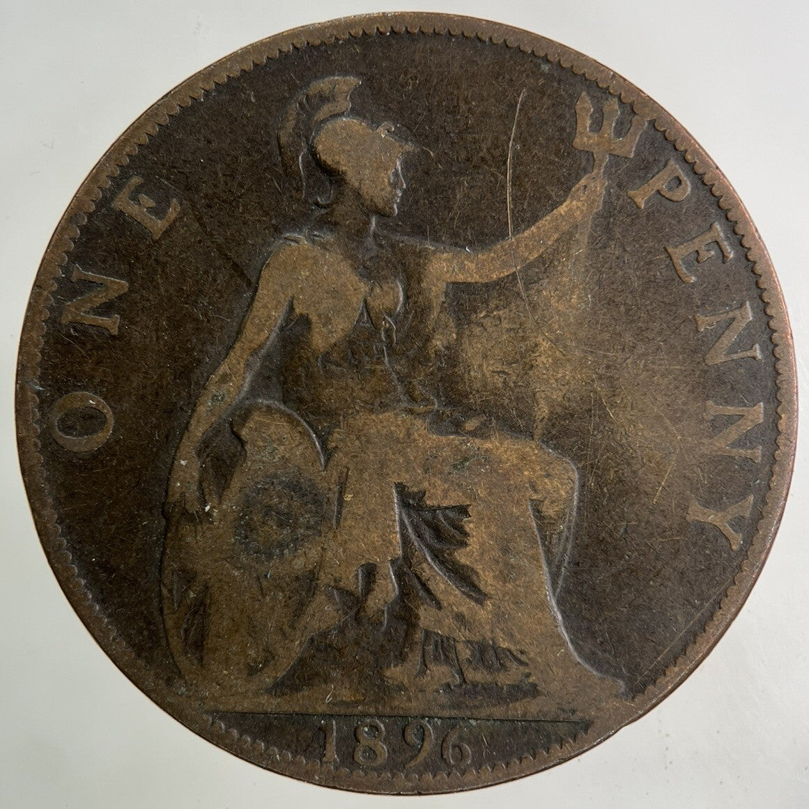 1896 Victoria One Penny Coin | Collectable Grade