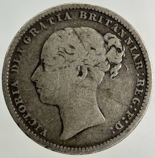 1885 Victoria Shilling Silver Coin | Fine Collectable Grade