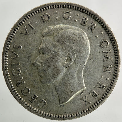 1944 George VI Shilling Silver Coin | Fine Collectable Grade