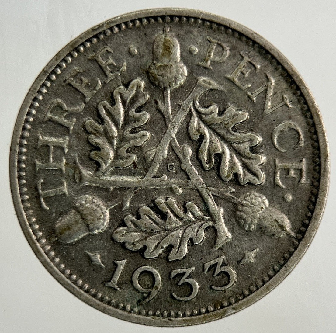 1933 George V Threepence Silver Coin | Fine Collectable Grade