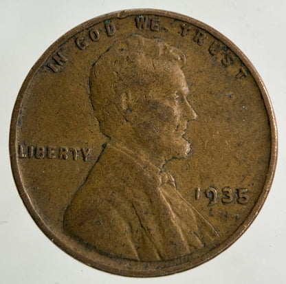 1935 US USA Wheat One Cent Coin | Fine Collectable Grade