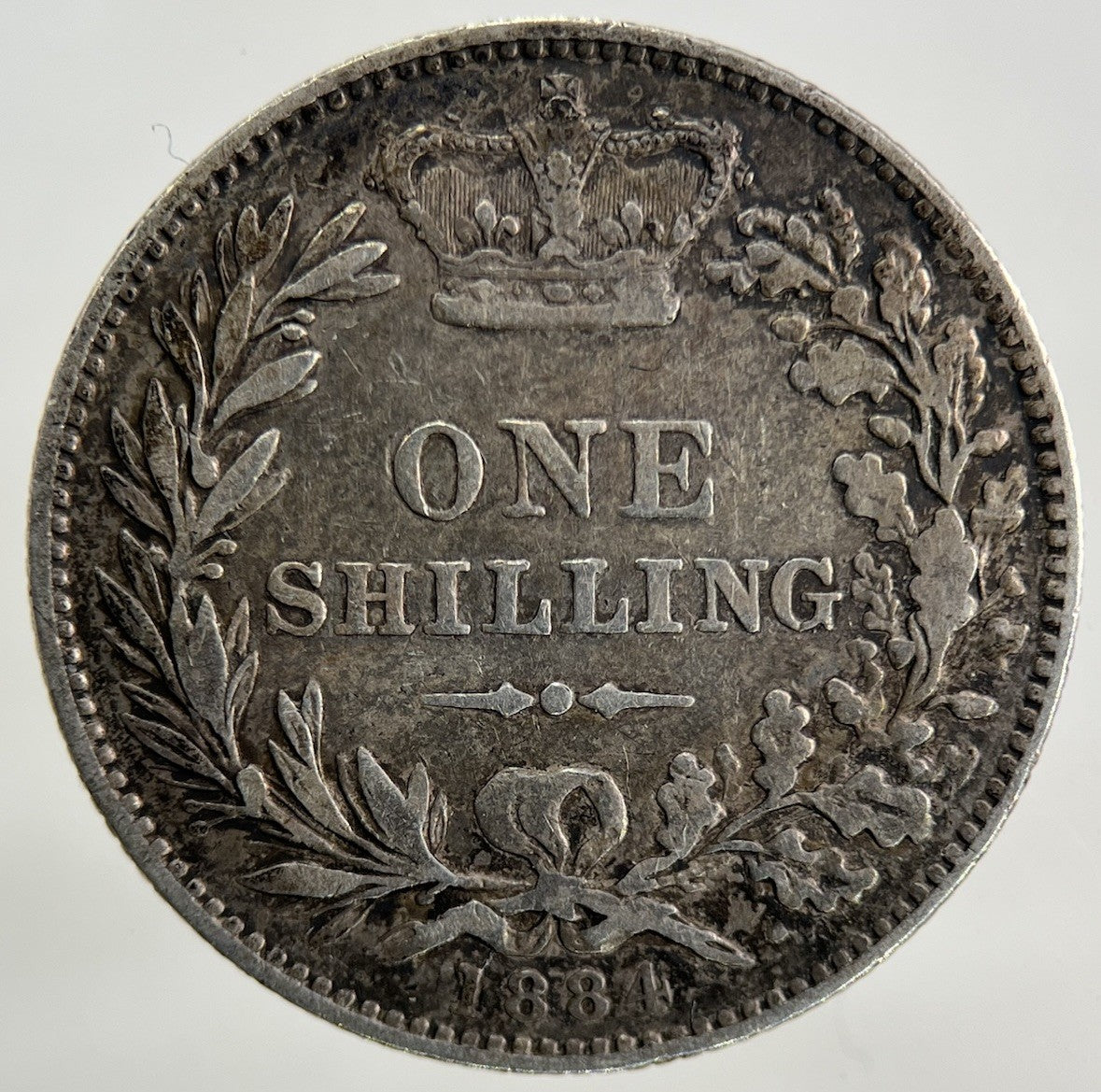 1884 Victoria Shilling Silver Coin | Fine Collectable Grade