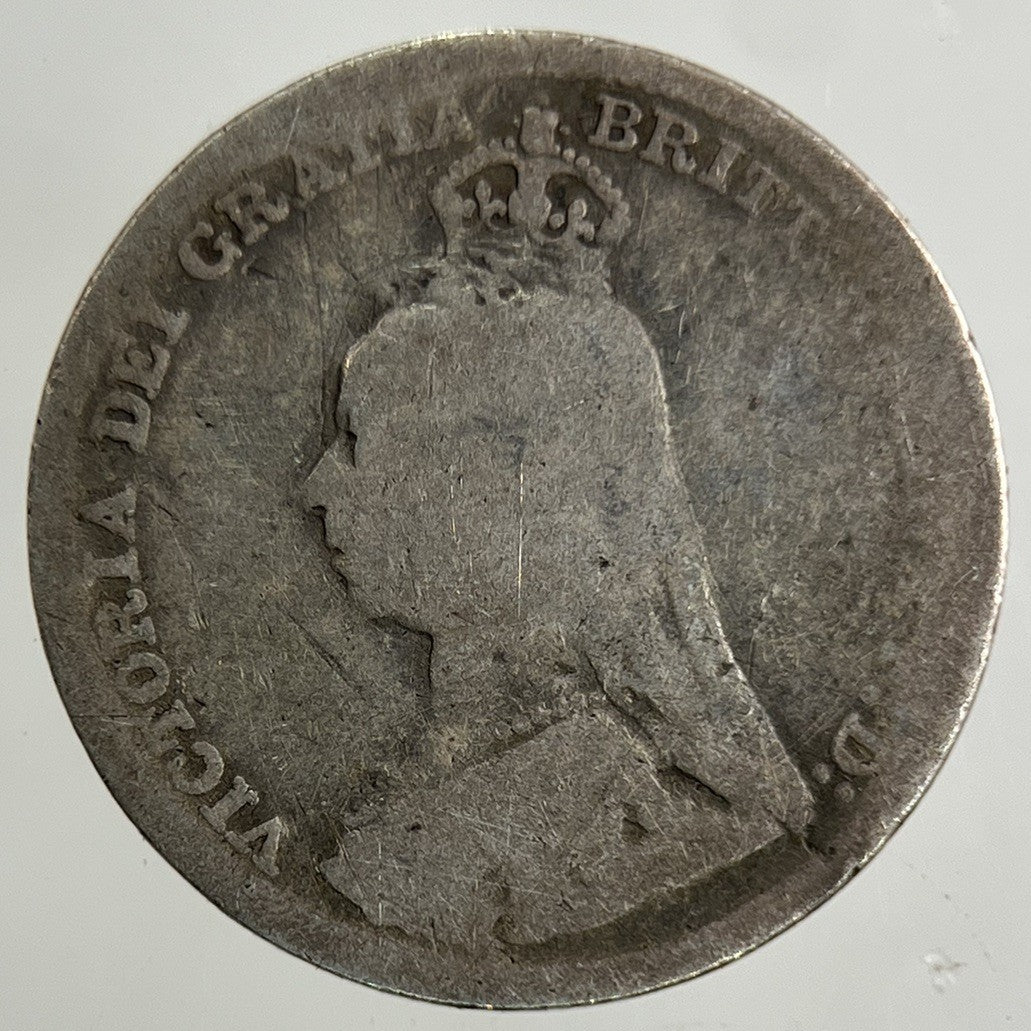 1891 Victoria Threepence Silver Coin | Collectable Grade