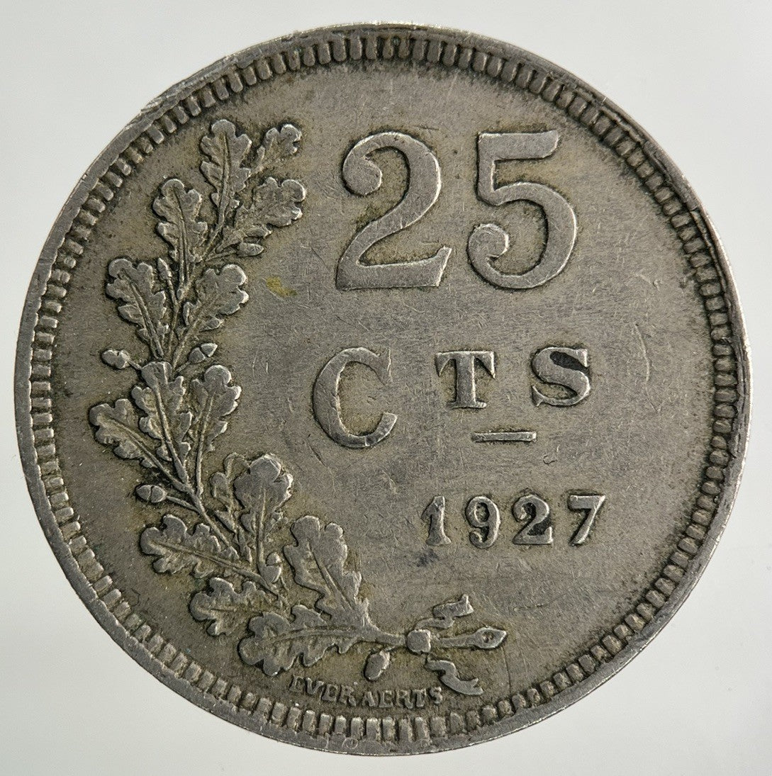 1927 Luxembourg 25 Centimes Coin | Fine Collectable Grade