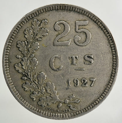 1927 Luxembourg 25 Centimes Coin | Fine Collectable Grade