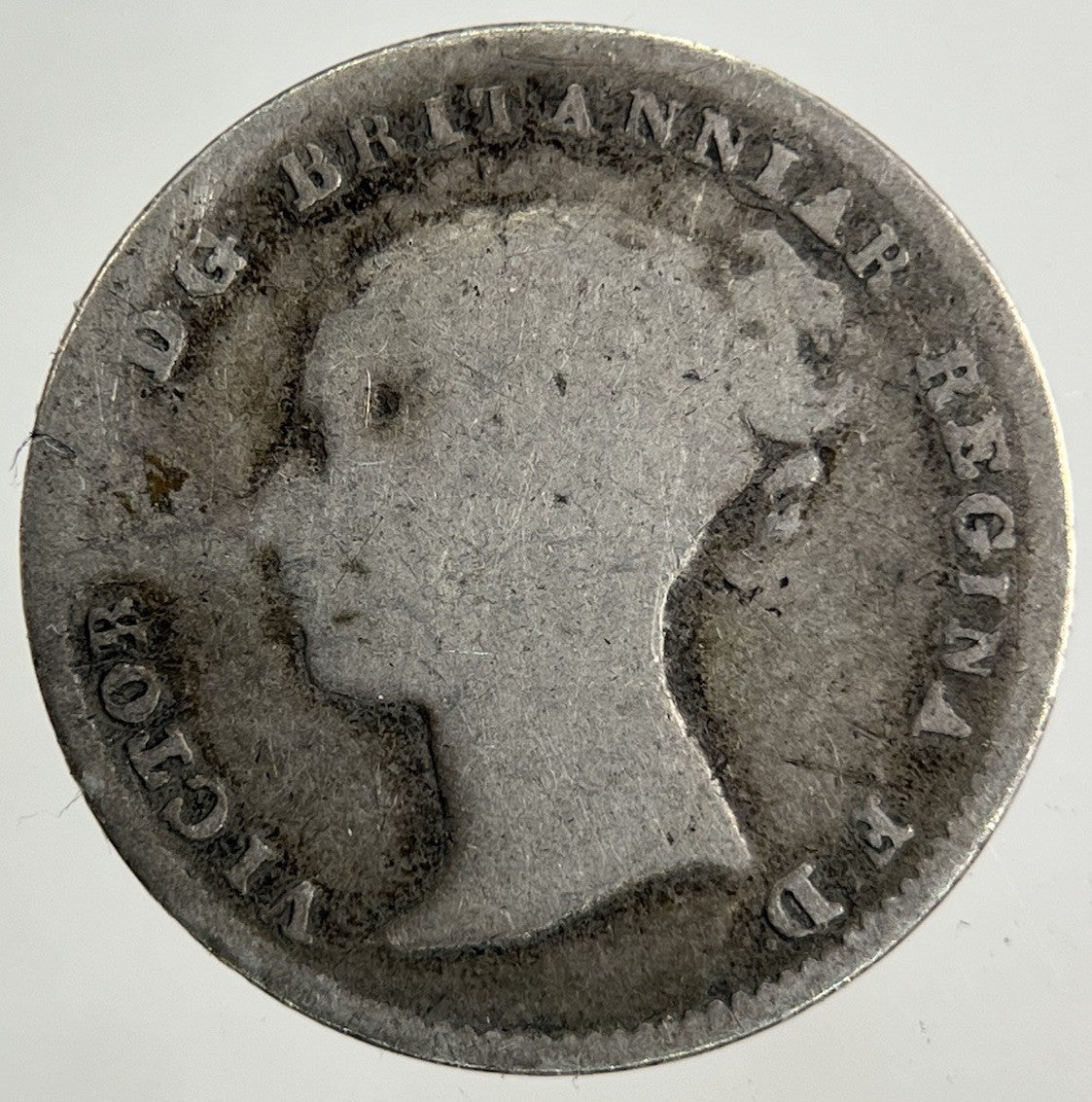 British Victoria Threepence Silver Coin | Fair Grade