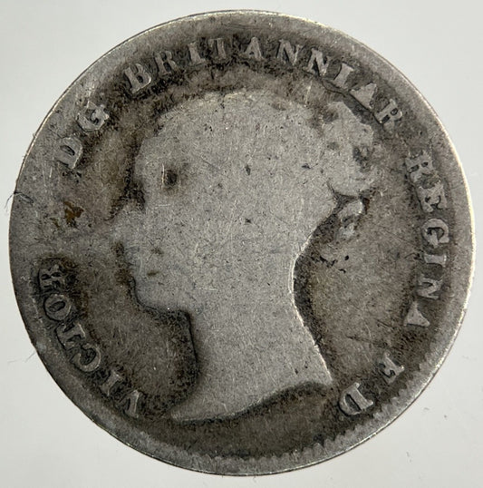 British Victoria Threepence Silver Coin | Fair Grade
