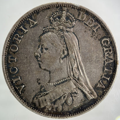 1890 Victoria Double - Florin Silver Coin | Very High Grade