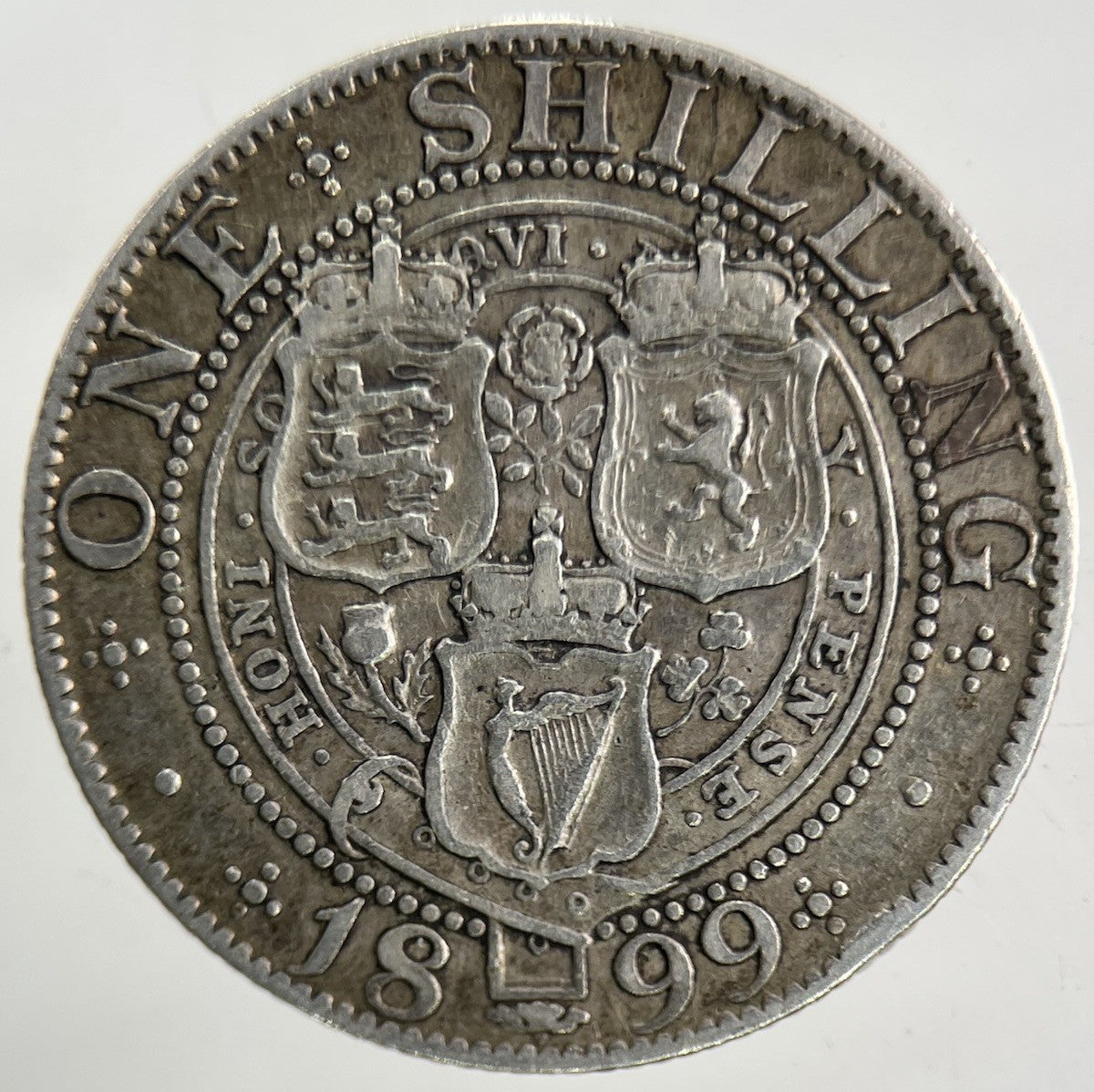 1899 Victoria Shilling Silver Coin | Fine Collectable Grade