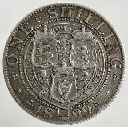 1899 Victoria Shilling Silver Coin | Fine Collectable Grade
