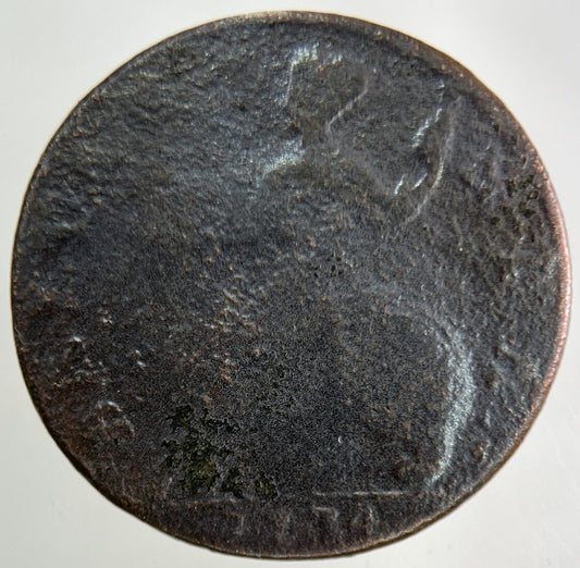 1734 George II 2nd Half - Penny Coin | Collectable Grade