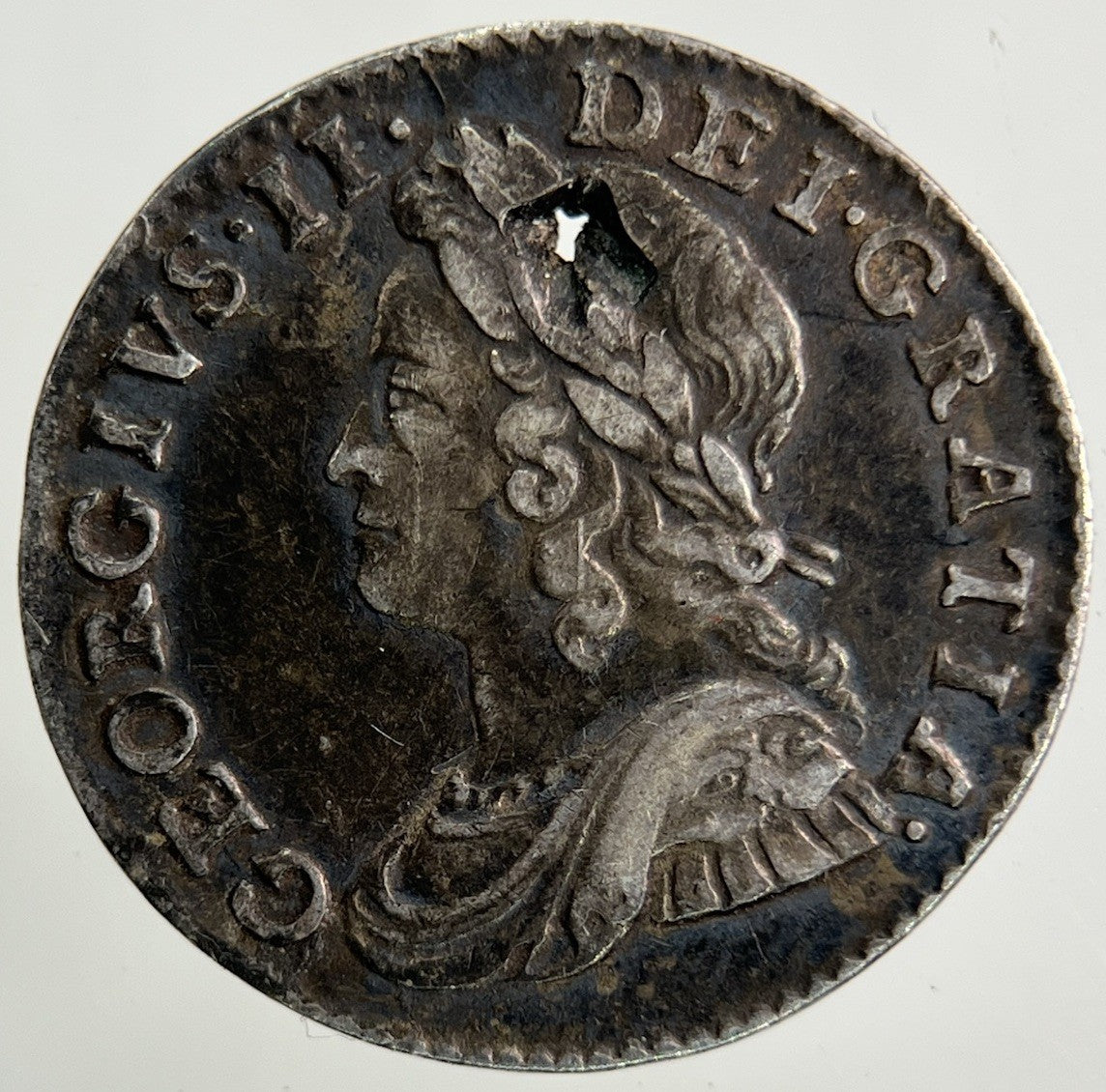 1760 George II 2nd Maundy Threepence Silver Coin | Fine Collectable Grade