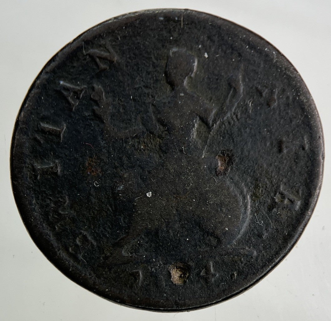 British George II 2nd Farthing Coin | Fair Grade