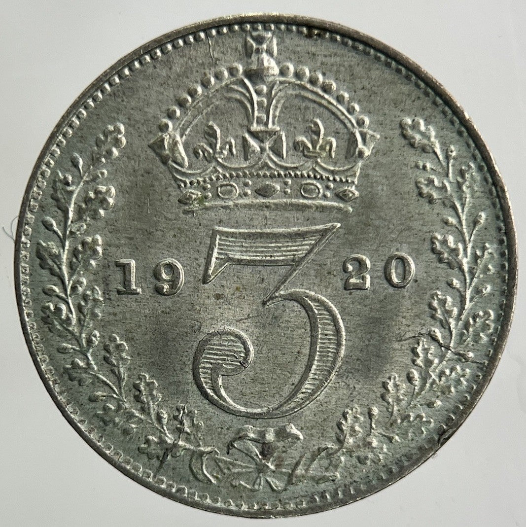 1920 George V Threepence Silver Coin | Very Fine Grade