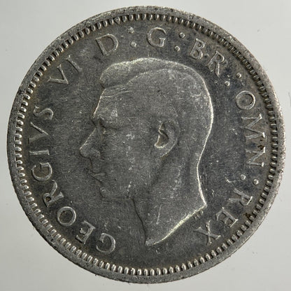 1942 George VI Sixpence Silver Coin | Collectable Grade