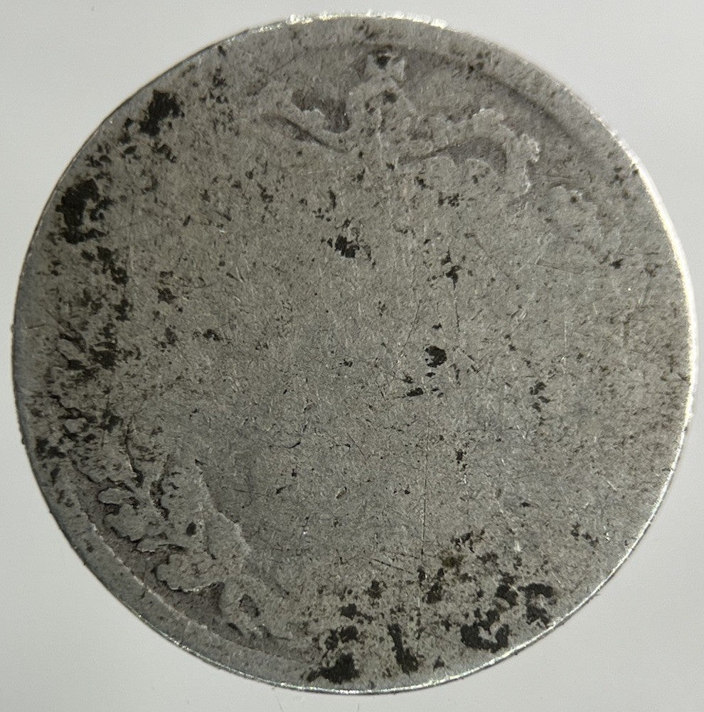 British Victoria Threepence Silver Coin | Worn Grade