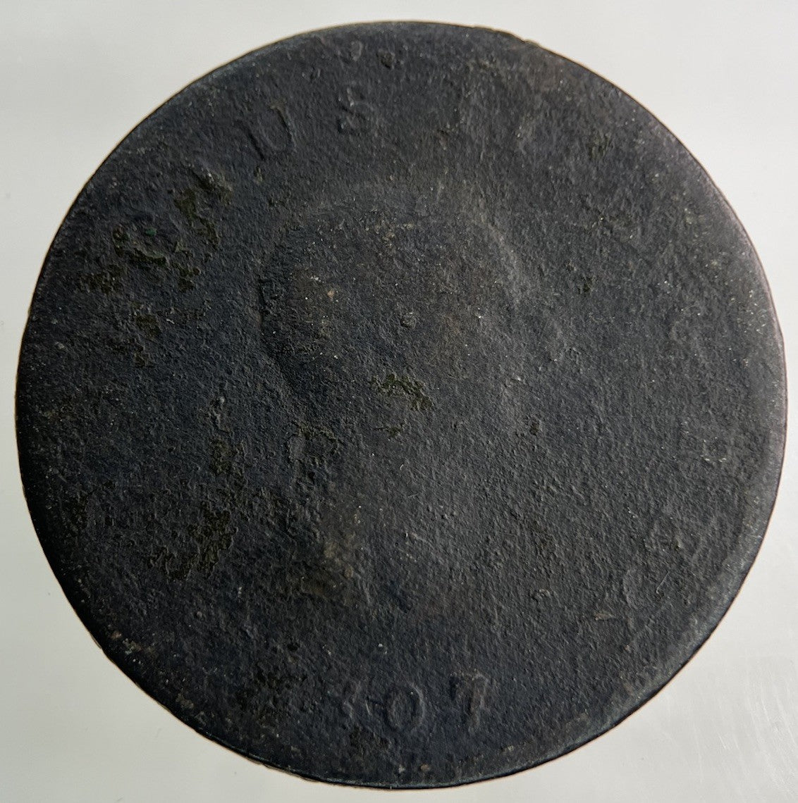 1807 George III 3rd Half - Penny Coin | Worn Grade