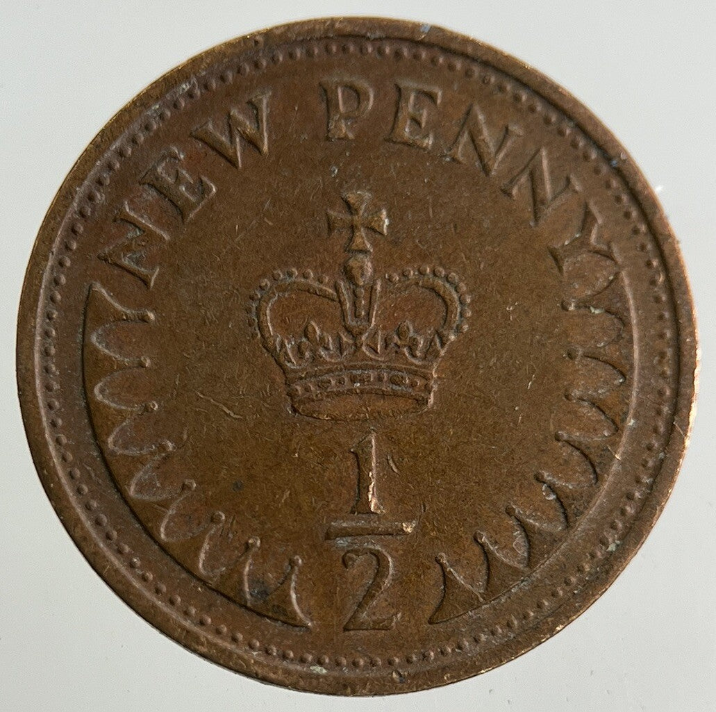 1971 Elizabeth II 2nd New 1/2 Half - Penny Coin | Fine Collectable Grade