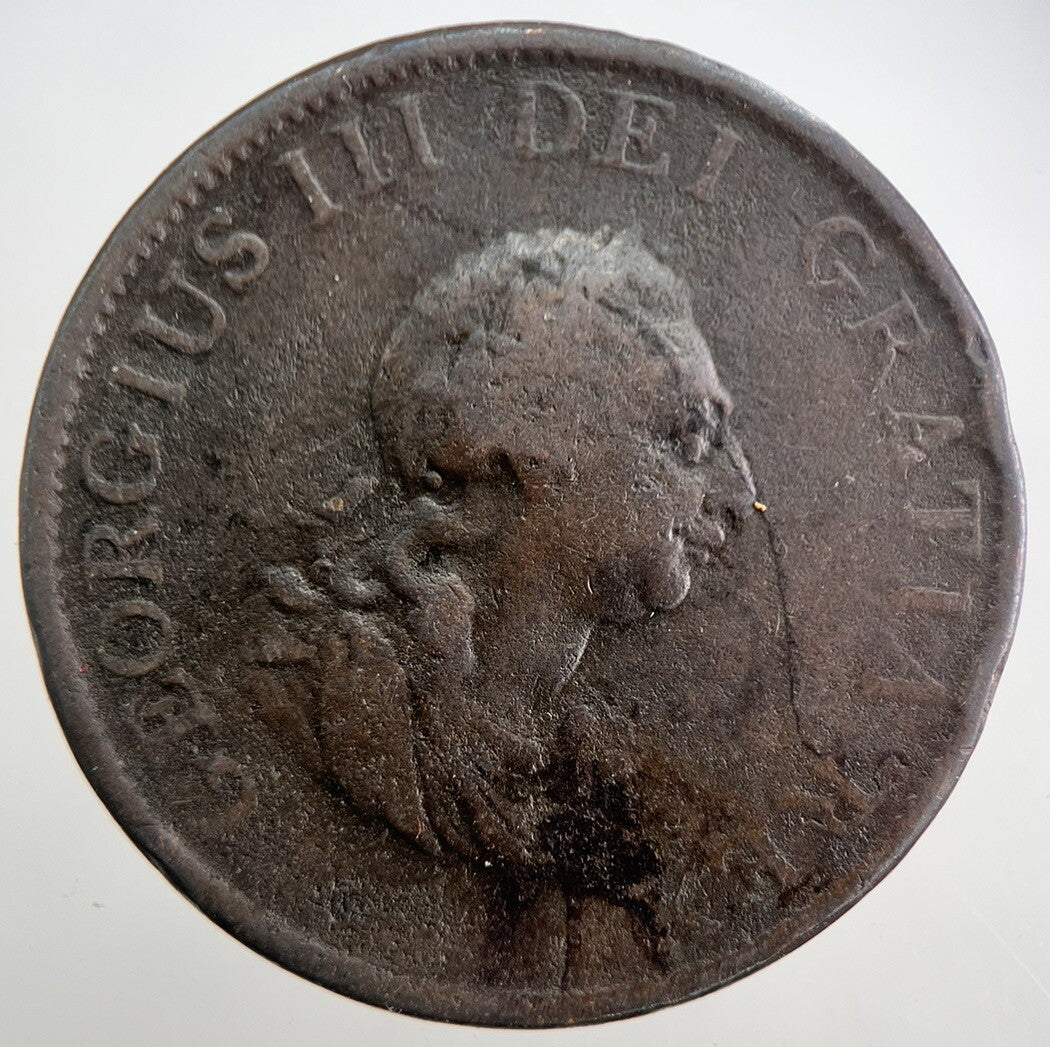 1799 George 3rd III Half - Penny British Coin | Collectable Grade | a7516