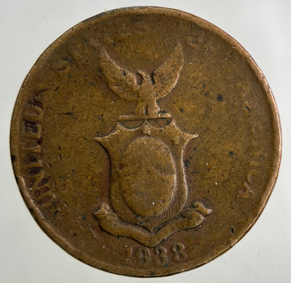 1938 Philippines 1 Centavo Coin | Collectable Grade
