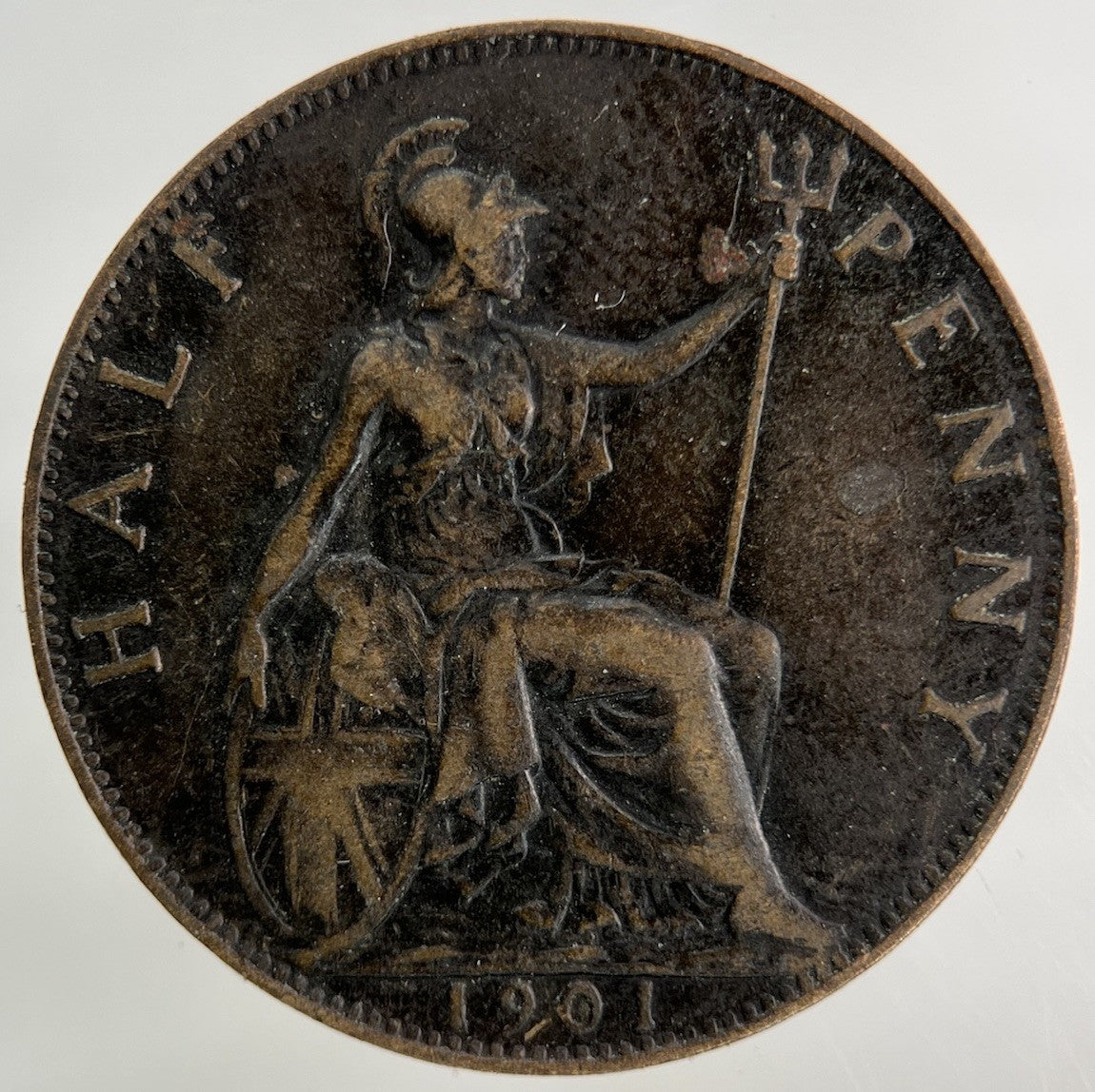 1901 Victoria Half - Penny Coin | Fine Collectable Grade