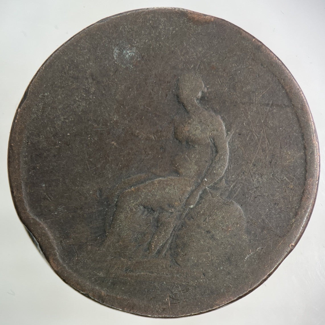 British George III 3rd One Penny Coin | Worn Grade