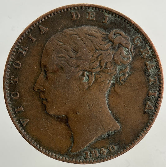 1840 Victoria Farthing Coin | Fine Collectable Grade