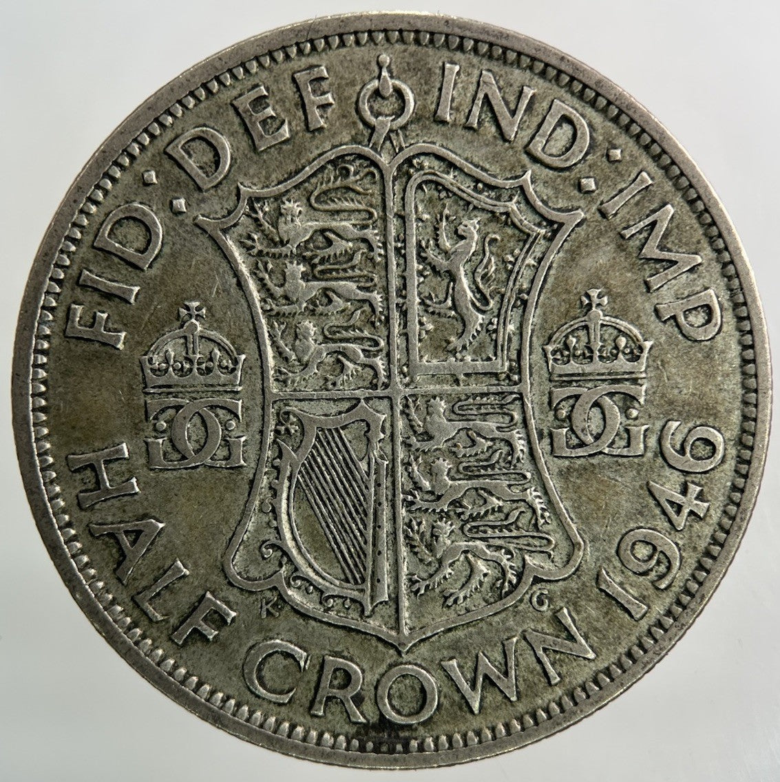 1946 George VI Half - Crown Silver Coin | Fine Collectable Grade